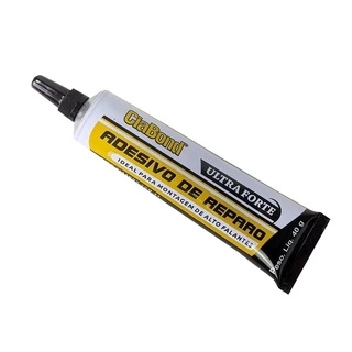 Cola Base Borracha 40G Preta ULTRAFORTE - Cia Bond