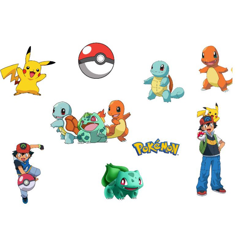 Apliques Pokémon para Parede 15cm