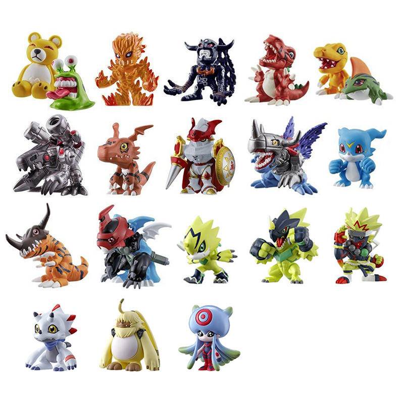 Boneco Digimon Digmon Miniatura Digimons Coleção Greymon 9un