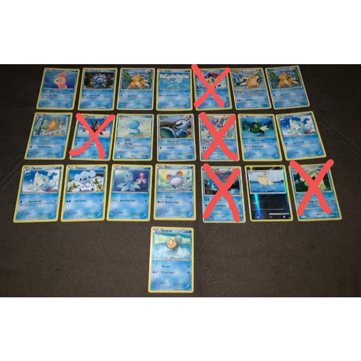 Cartas TCG Pokémon tipo Água