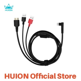 Huion Cabo 3 Em 1 Cb05A Compatível Com Kamvas 12, Kamvas 13, Kamvas 16 (2021)