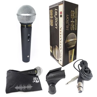 Microfone Com Fio Dinamico Cardioide Sm58 P4 Classic Le Son
