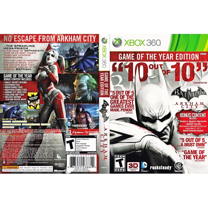 Jogo Batman: Arkham City Game of The Year Edition chegará ao OS X em  novembro - MacMagazine