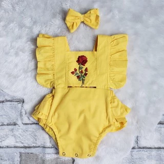 Romper temático body jardineira conjunto macaquinho com tiara