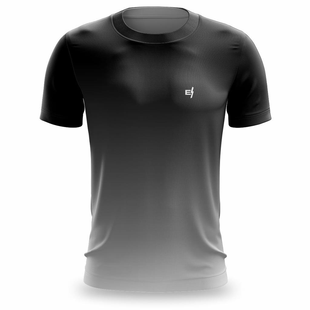 Camiseta Masculina Fitness Pro Dry Estampada Proteção UV Academia  Musculação Treino Gênero:Masculino;Cor:Cromado;Tamanho : : Moda