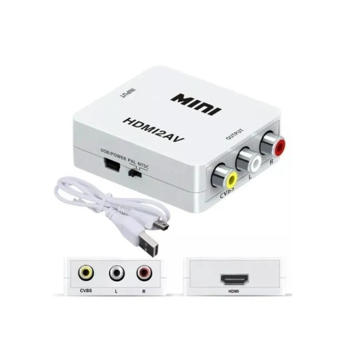 Tragbare Mini Full HD 1080P HDMI Zu AV RCA Adapter Audio Composite