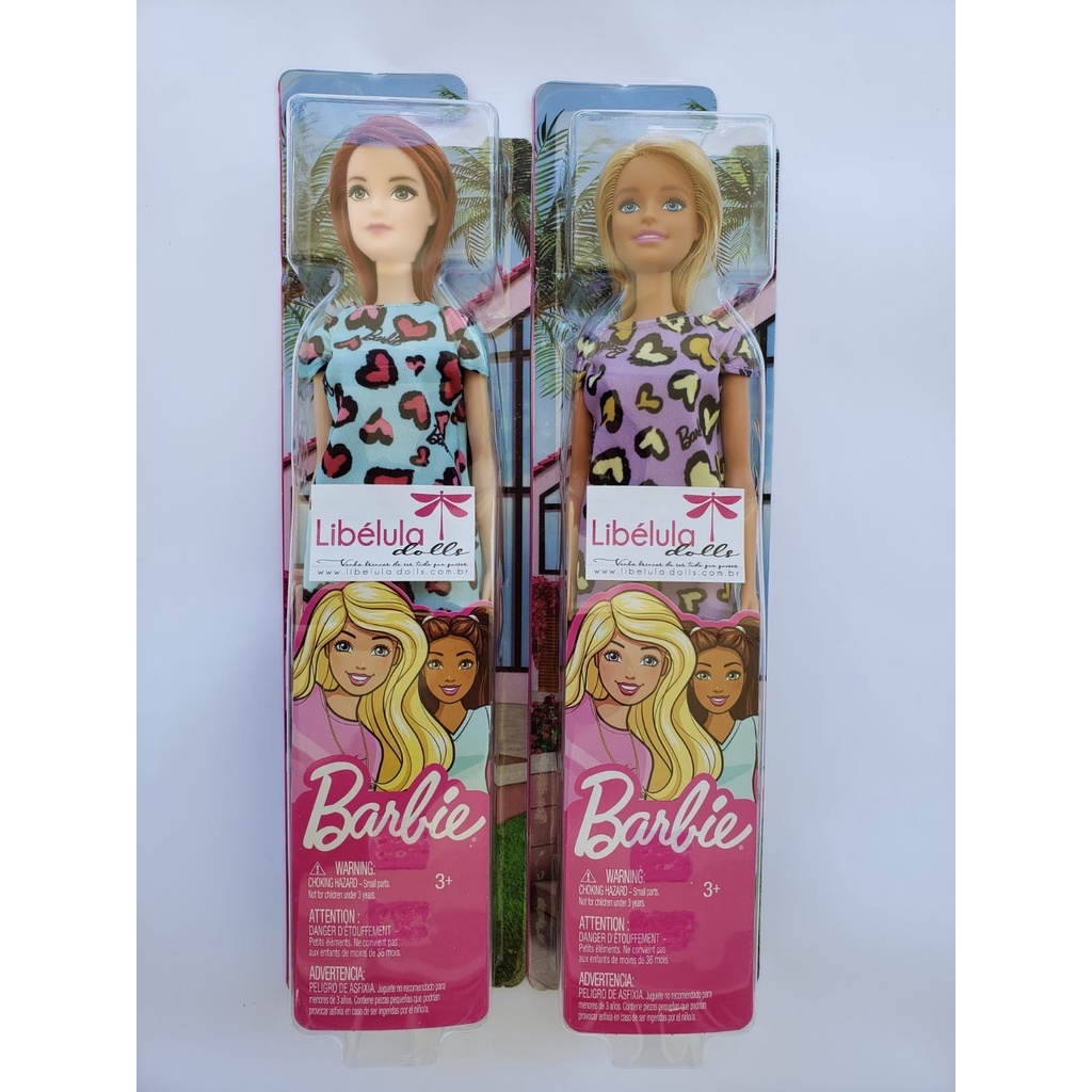 Comprar Boneca Barbie Fashionista vestido às riscas de Mattel