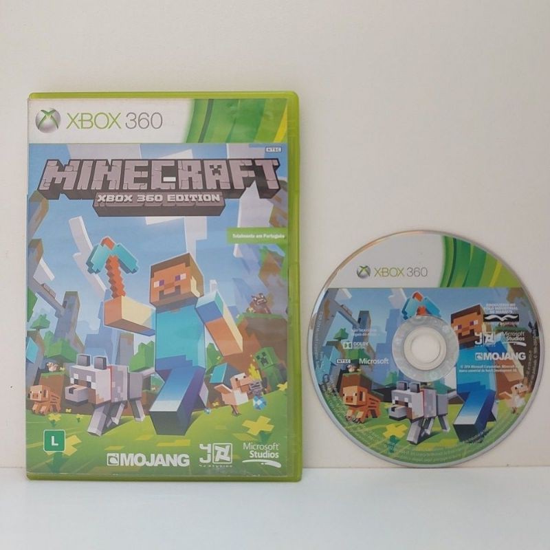 Jogo Minecraft Xbox 360 Original Mídia Física