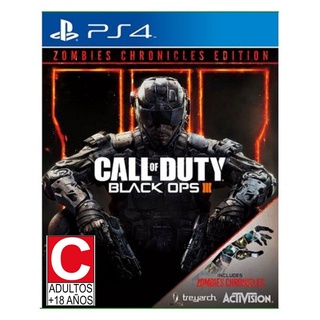 Jogo Call Of Duty Black Ops 3 Zombies Chronicles Ps4 Fisica