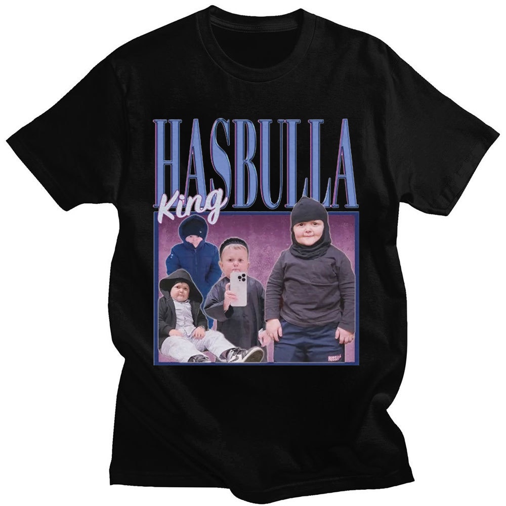 Camiseta Masculina/Feminina Hasbulla O Combate/Meme/Mini/Khabib/Blogueira/Gola Redonda/Algodão Puro/Grande/Qualidade