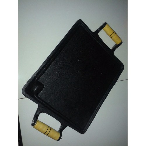 Chapa Bifeteira Em Ferro Fundido 25x35 Lisa Picanheira