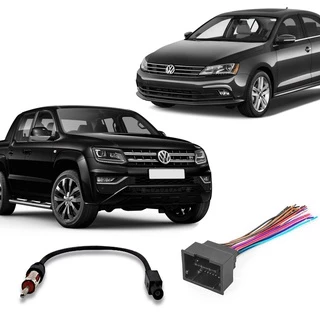 Kit Chicote Para Rádio e Antena - VW Jetta / Passat / Gol G7 / Saveiro G7 / Voyage G7 / Amar