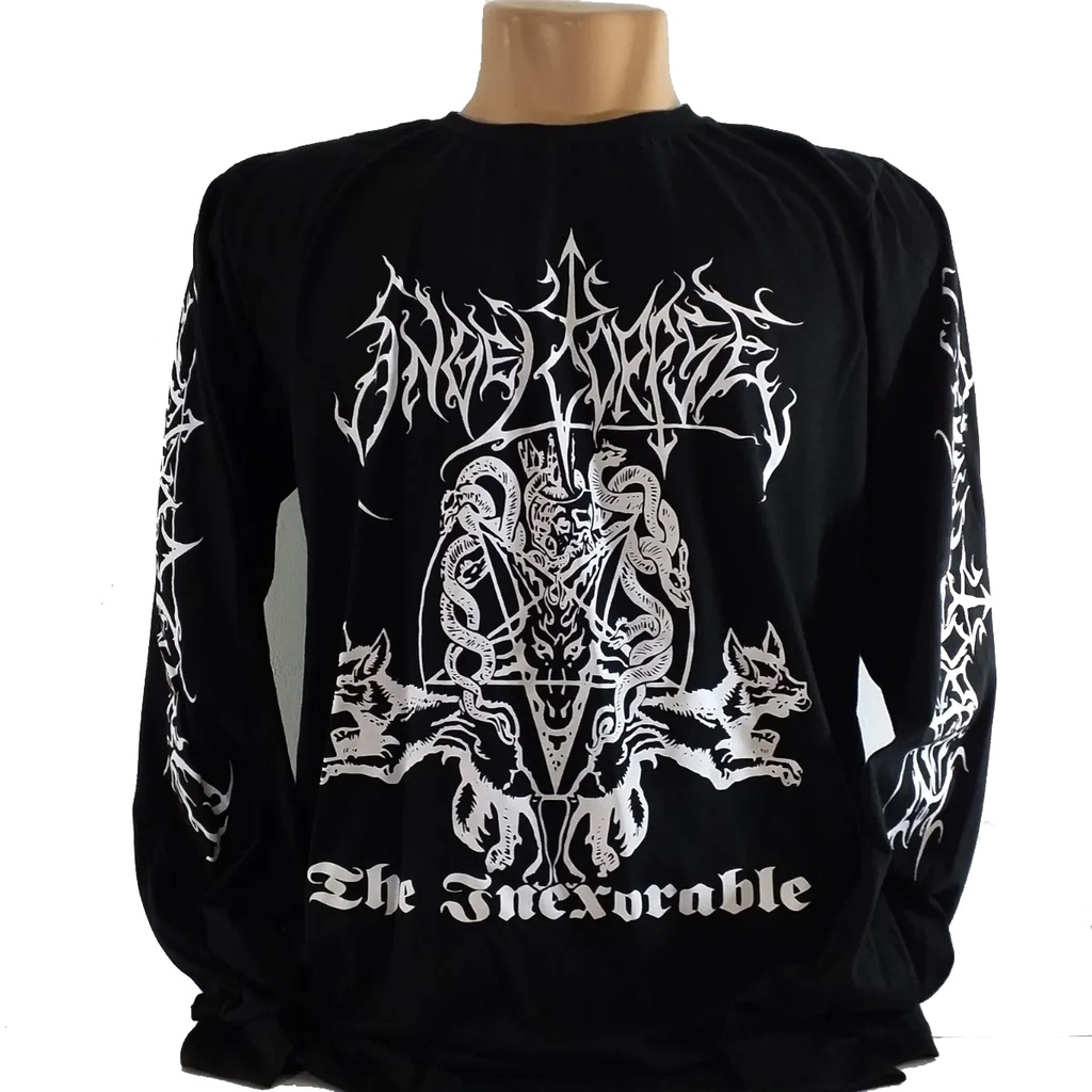 Camiseta Angel Corpse The Inexorable Manga Longa. Death Metal Camiseta ...