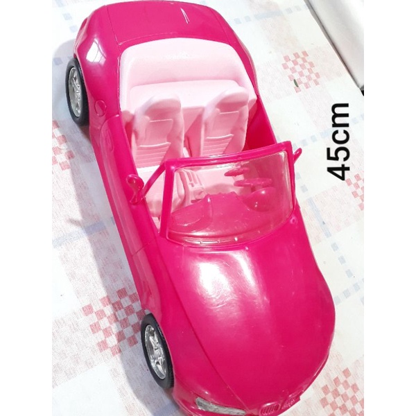 CARRO BARBIE CONVERSÍVEL ROSA MUITO BOM ESTADO COM TODOS OS ADESIVOS!