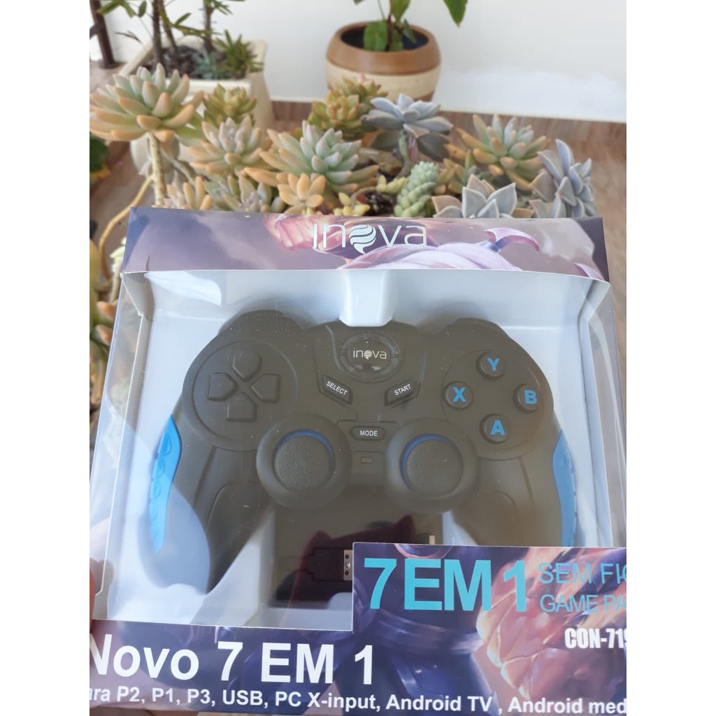 Controle Sem Fio Game Pad 7 em 1 Inova Con-7190