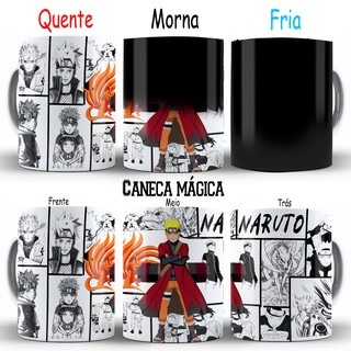 Kit 3 Caneca Akatsuki Desenho Naruto 325Ml - Pense Decor - Canecas