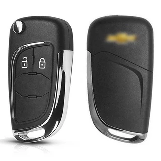 Chave Cromada GM Chevrolet S10 Onix Prisma Spin Cobalt Cruze 2 Botoes - 2012 2013 2014 2015 2016 2017 2018