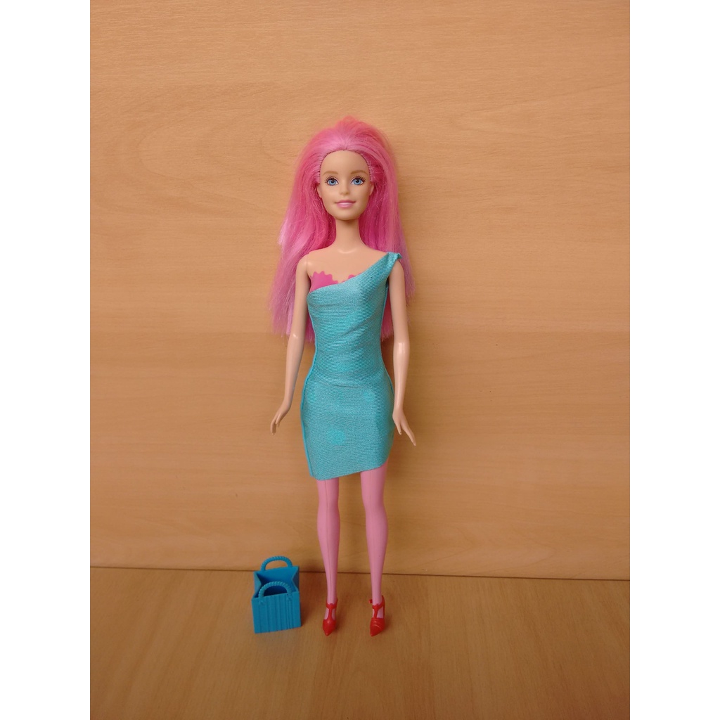 Barao Mattel Barbie Sereia Cabelos Rosa