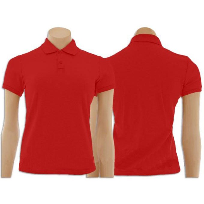 Camisa gola hot sale polo vermelha feminina