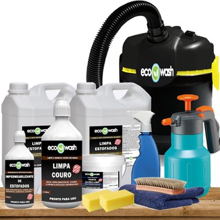 Kit Lavagem A Seco De Estofados Lava Higieniza + Aspirador
