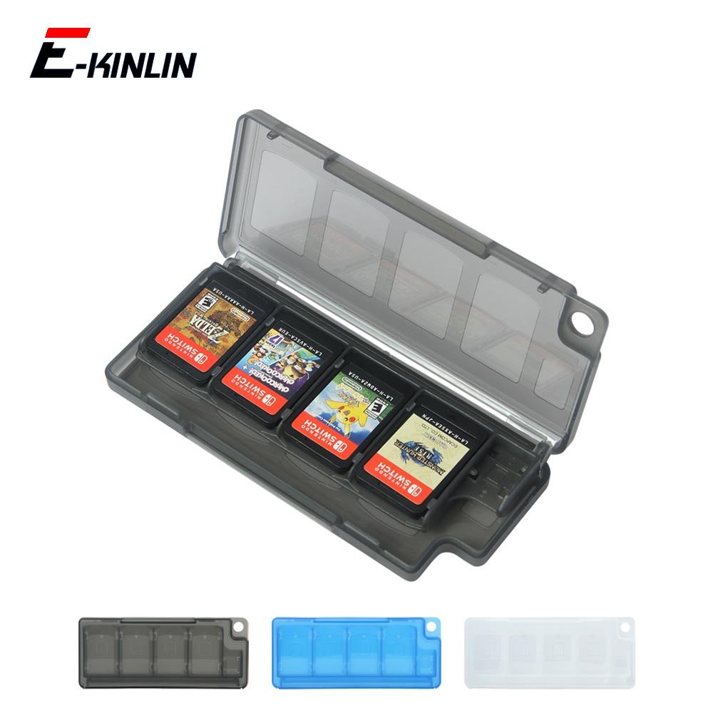 Acessórios 8 Em 1 Caixa Para Cartões De Jogo Momory SD Cards Capa Protetora De Armazenamento De Concha Dura Compatível Nintendo Switch OLED Lite