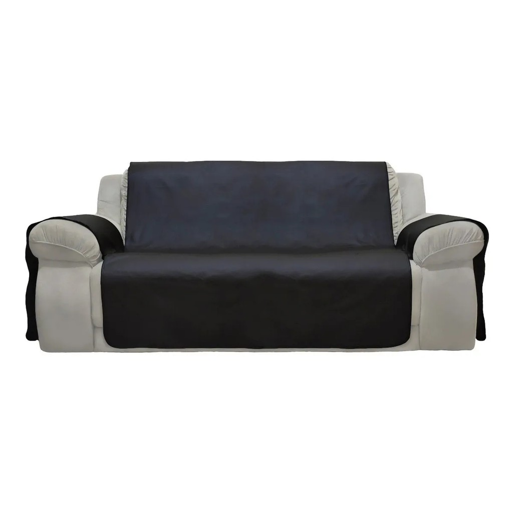 Capa De Luxo Protetora - Em Corino - Para Sofá De 3 Lugares