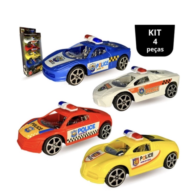 Kit Mini Carrinhos de Corrida a Fricção 6 Unidades - Cores e Modelos  Sortidos Brinquedos Bambalalão Brinquedos Educativos
