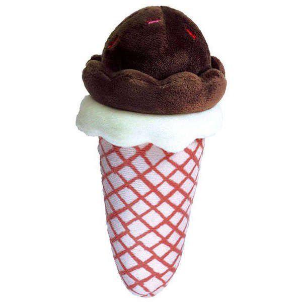 Brinquedo para cachorro de Pelúcia Sorvete Marrom - Jambo-