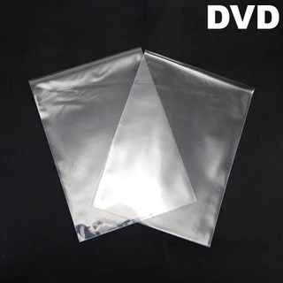 300 Envelopes De Plástico Transparente Embalar Mídia De Dvd com Encarte Liso Saquinho Sem Aba E Sem Cola 14x19cm