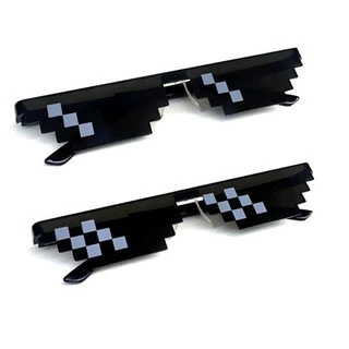 Óculos De Sol Engraçados Lente Mosaico Cosplay Hip Hop Para Homens E Mulheres em Oferta na Shopee