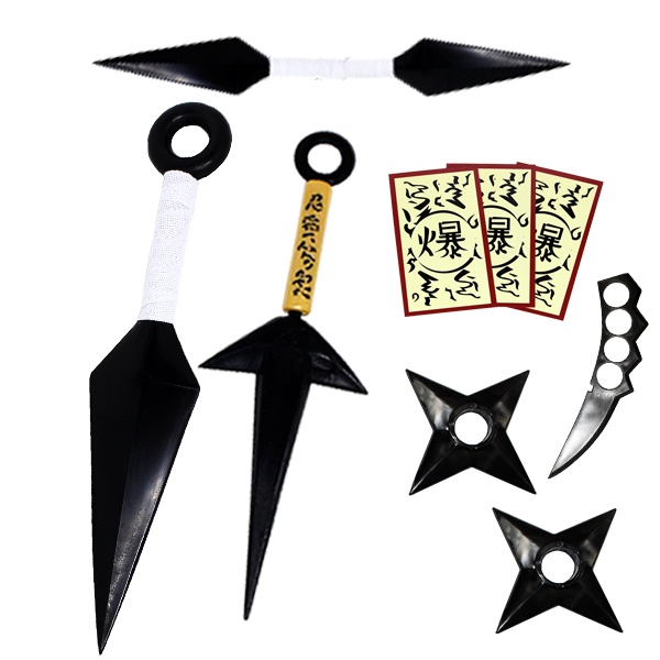 Kit ninja Naruto Kunai Naruto Shuriken - Minato Com 2 Papel Bomba Premium