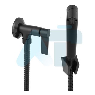 Ducha Higienica Preto Fosco C/ Regulador De Jato 100% Metal