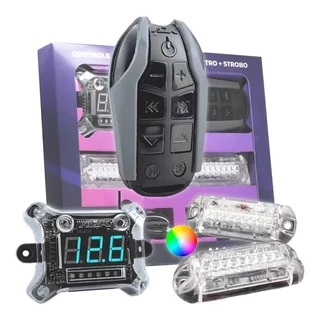 Controle Longa Distância + Voltímetro Kit Smart Control AJK