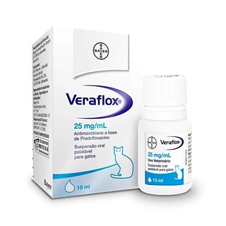 Veraflox Para Gatos Antimicrobiano Suspensão Oral Bayer ? 15mL