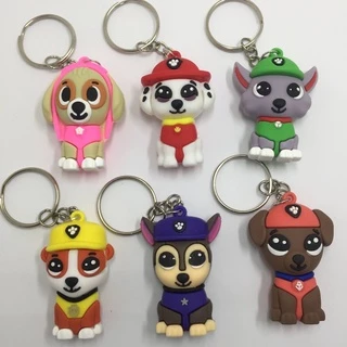 Chaveiro Patrulha Canina Emborrachado 1 Unidade