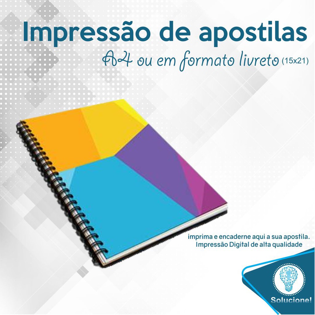 Impressão A4 De Apostilas E Livros Frente E Verso Em Alta Qualidade E Encadernada Com Capa E 5710