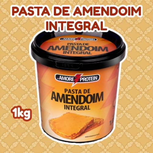 Pasta amendoim integral rb amore protein pote 200g