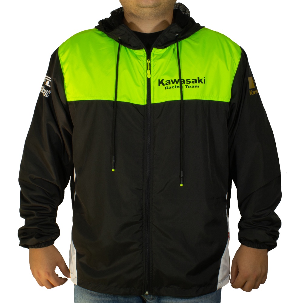 Jaqueta corta vento moto Kawasaki racing team ninja