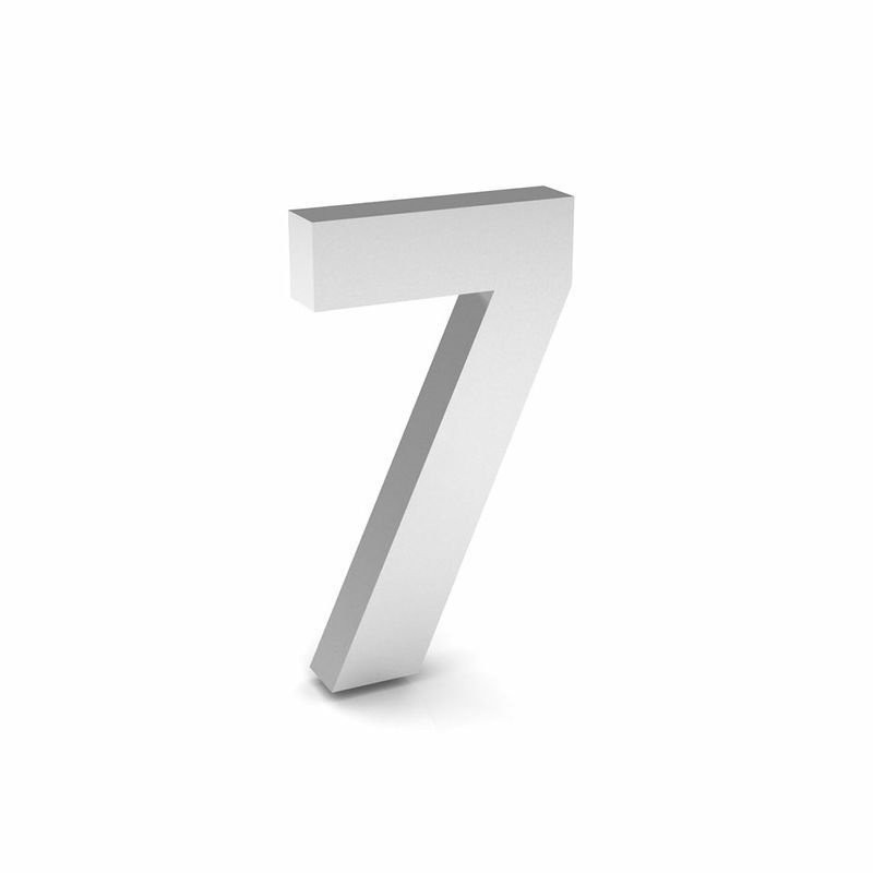 Número "7" de Inox Polido 304 18x2cm | Shopee Brasil