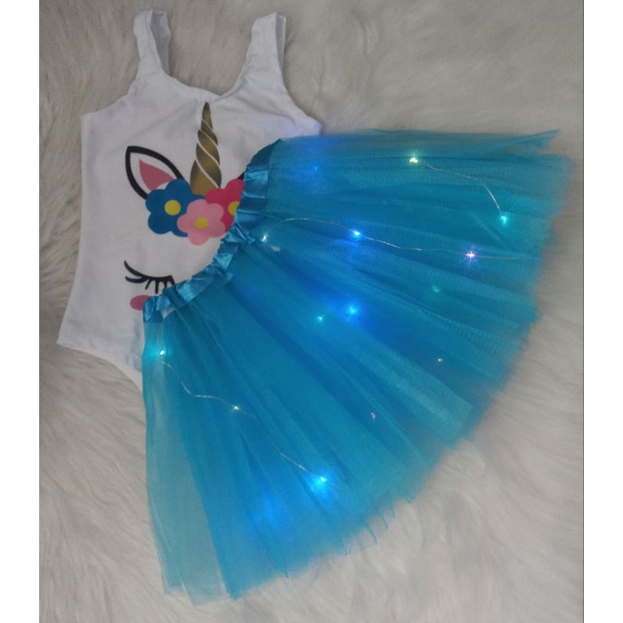 Conjunto de Tutu Arlequina Rosa e Azul- Diversas Idades