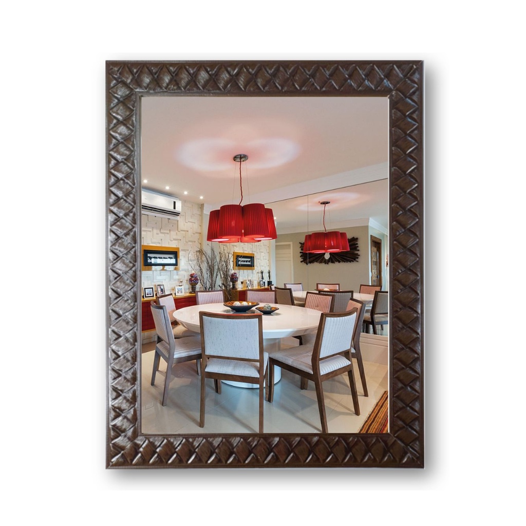 Espelho de Parede Decorativo Com Moldura Para Quarto Sala 36x46cm ...