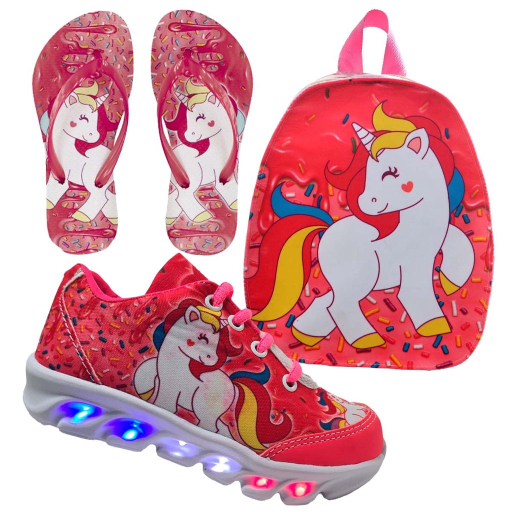 Sapato infantil feminino store unicornio