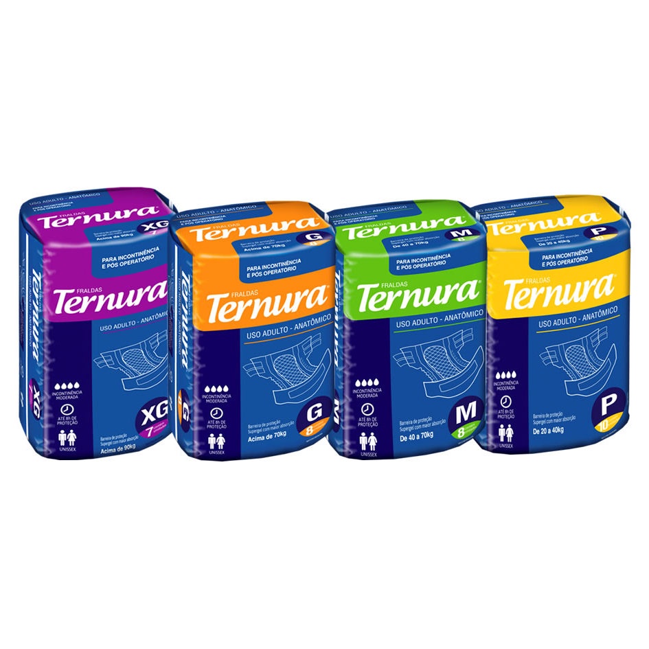 FRALDA GERIATRICA TERNURA M 8X1