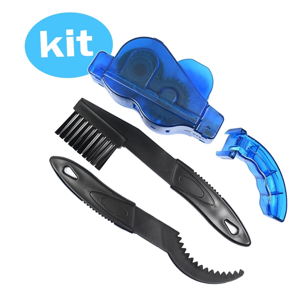 Kit 3 Ferramentas Limpador De Corrente Limpeza De Cassete Catraca Escova Bicicleta Bike Shopee