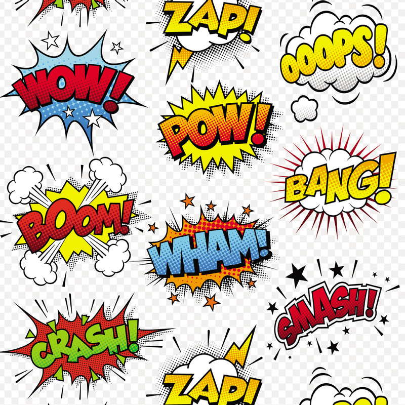 Papel de Parede Wow Zap Pow Crash Smash