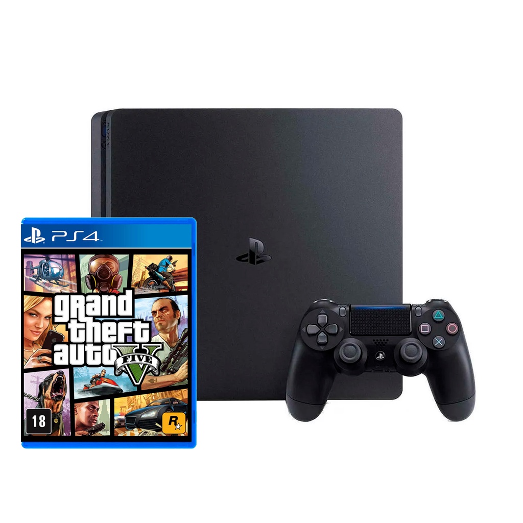 Sony PlayStation 4 500GB Game Console with GTA V and The Last of