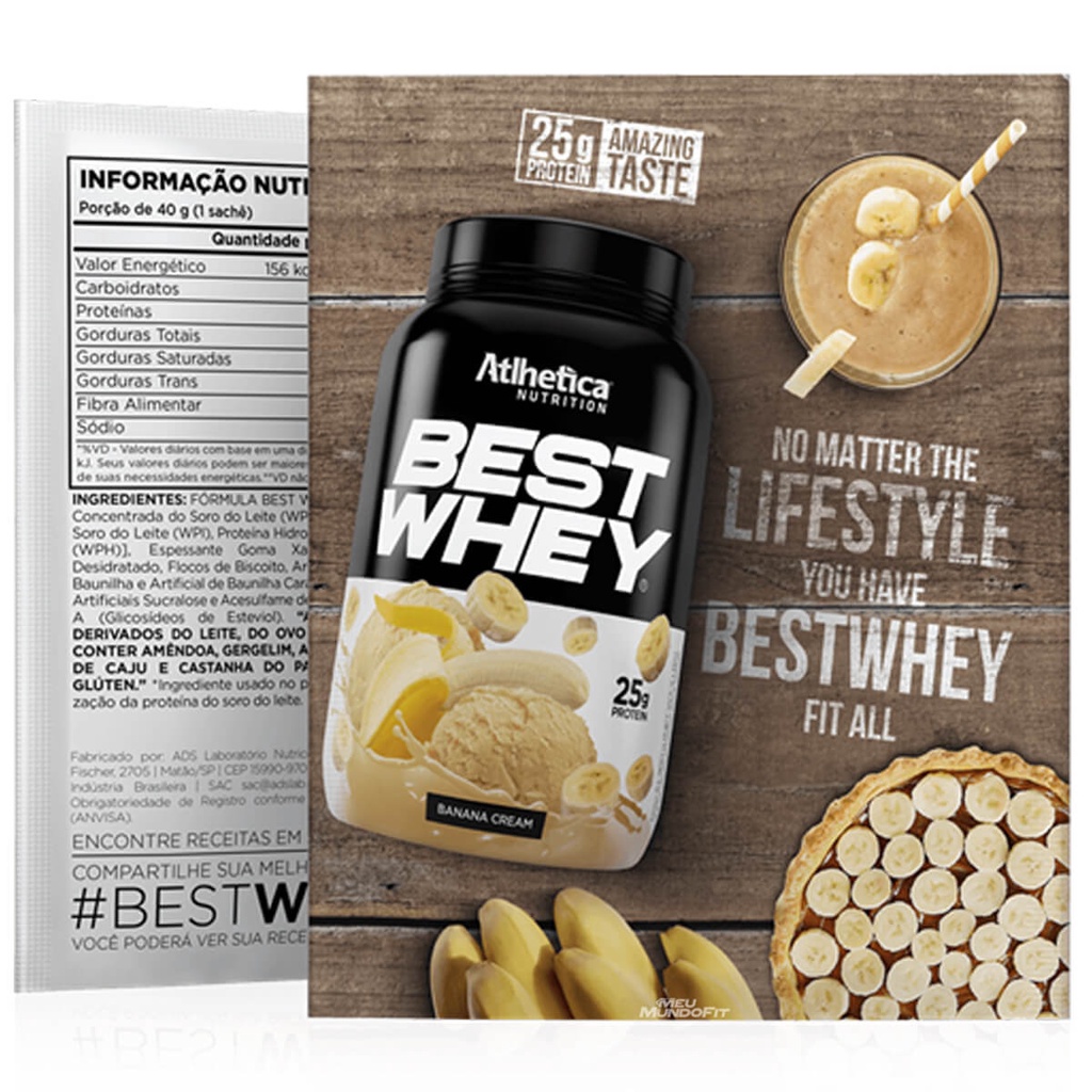 Best Whey Sachê Dose Única 40g – Atlhetica Nutrition