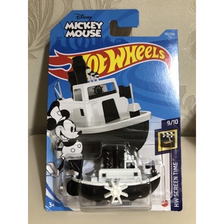Disney Steamboat - Hot Wheels - HW Screen Time - GRX18 - Barco do Mickey Mouse - Navio - 2021 - Tematico