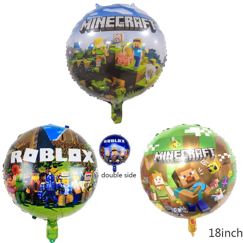Balão De Alumínio Do Roblox Mundo 18  Polegadas/Coolie/Afraid/game/Rob/Roth/Decorações De Festa De Aniversário  Infantil - Escorrega o Preço