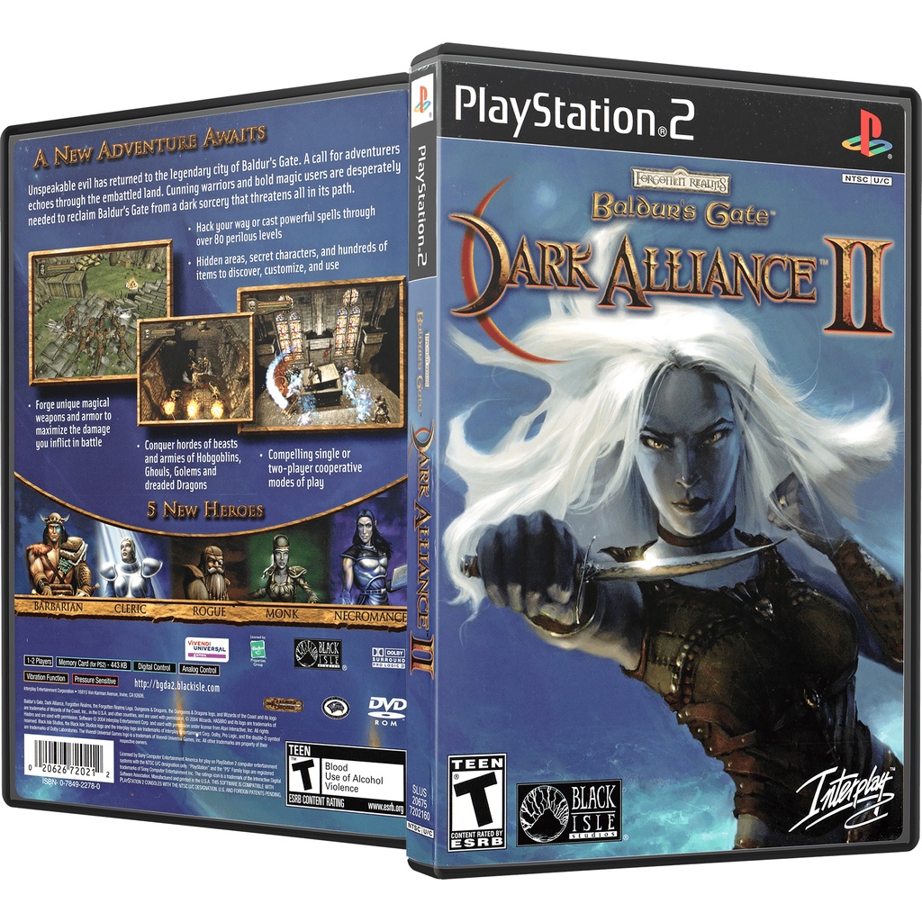 Gema Records. Baldurs Gate - Dark Alliance 2 (used,rare) PS2